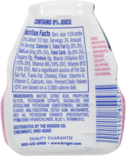 Kroger Raspberry Lemonade Vitamin Liquid Water Enhancer 1 62 Fl Oz