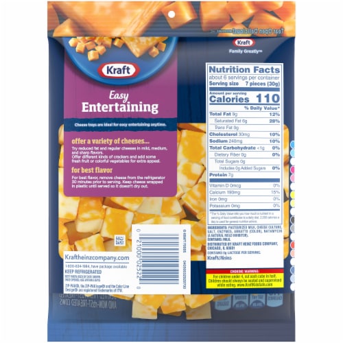 Kraft Natural Cheese Colby Jack Cheese Cubes 6 4 Oz Kroger