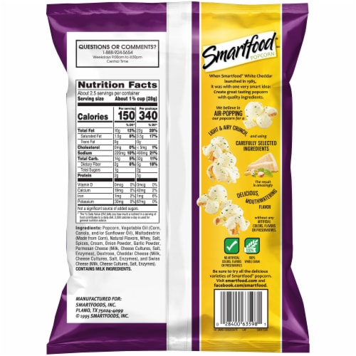 Smartfood Parmesan Garlic Flavored Popcorn 2 25 Oz Ralphs