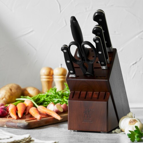 Zwilling Professional S Pc Knife Block Set Walnut Pc Kroger