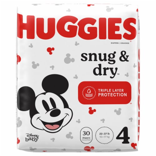 Huggies Snug And Dry Size 4 Baby Diapers 180 Count QFC