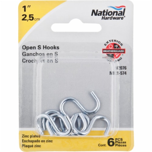 National In Zinc Heavy Open S Hook Ct N Kroger