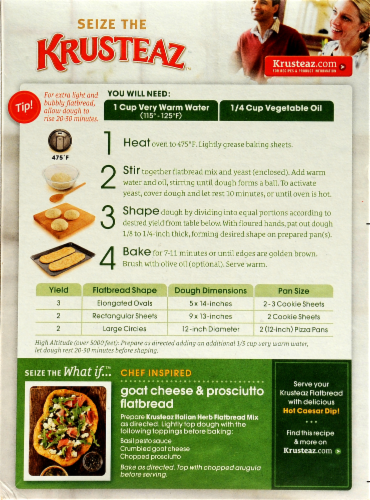 Krusteaz Italian Herb Flatbread Mix Oz Kroger