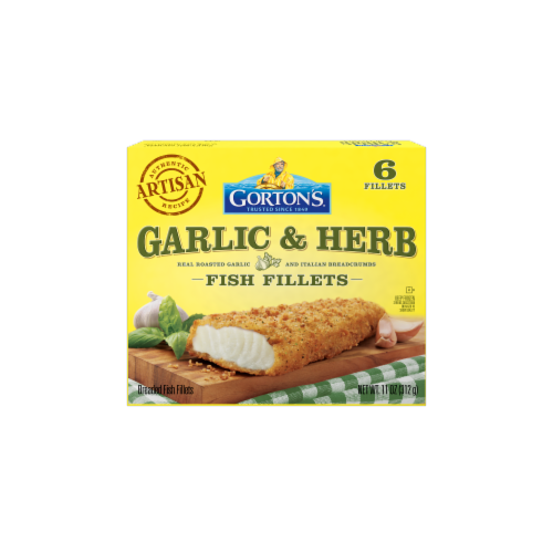 Gorton S Roasted Garlic Italian Herb Breaded Fish Fillets Ct