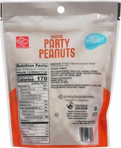 Harris Teeter Lightly Salted Roasted Party Peanuts 12 Oz Kroger