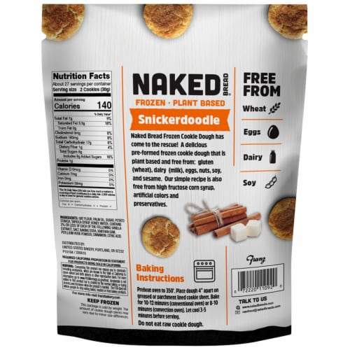 Naked Bread Gluten Free Snickerdoodle Cookie Dough Oz Fred Meyer