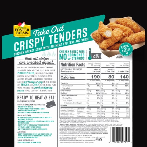 Foster Farms Tangy Buttermilk Ranch Take Out Frozen Crispy Tenders 18