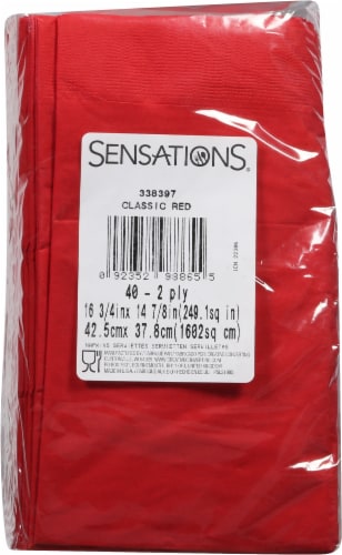 Sensations Red Dinner Paper Napkin Ct Ct Smiths Food And Drug