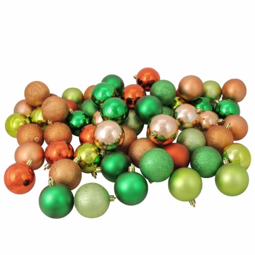 Northlight Ct Green Orange Almond Shatterproof Finish Christmas