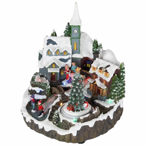 Northlight 9 25 LED Lighted Animated And Musical Christmas Village