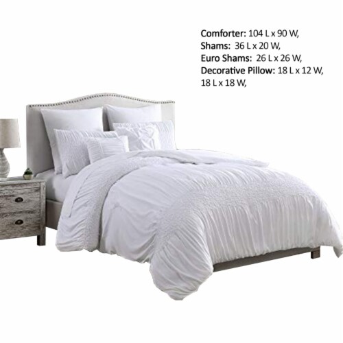 Hamburg Piece King Size Comforter Set With Textured Details The Urban