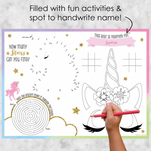 Big Dot Of Happiness Rainbow Unicorn Paper Magical Coloring Sheets