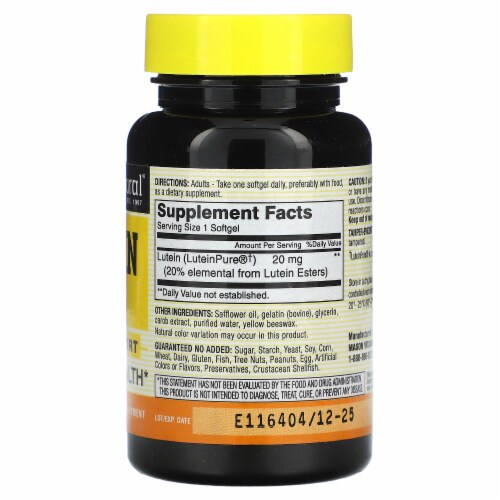 Mason Natural Lutein Mg Softgels Count Kroger