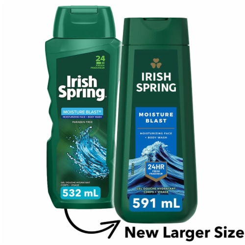 Irish Spring Moisture Blast Body Wash For Men 20 Oz Pack Of 12 12