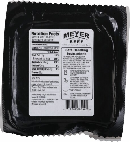 Meyer Natural Ground Beef 1lb Kroger