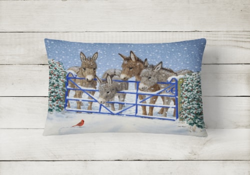 Carolines Treasures Asa Pw Donkeys And Cardinal Canvas Fabric