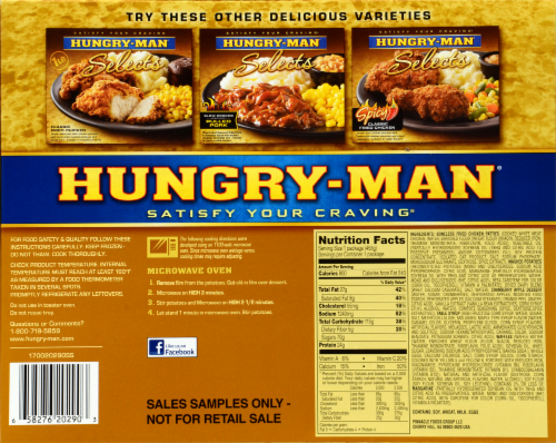 Hungry Man Selects Boneless Fried Chicken Waffles Oz Kroger