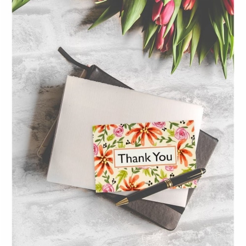 4x6 Inch Flower Thank You Cards With Envelopes 48 Pack PACK Kroger