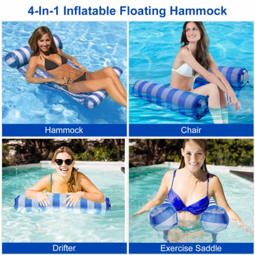 Swimming Pool Float Hammock Inflatable Water Hammock Rolling Floating