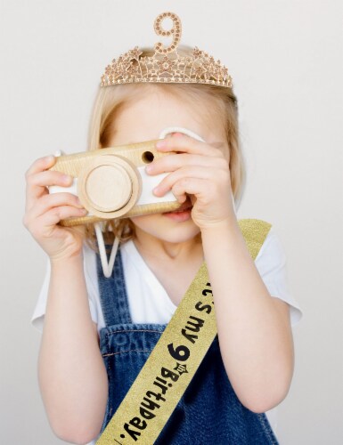 Ebe Emmasbyemma Th Birthday Sash Tiara Pink Glitter Sash