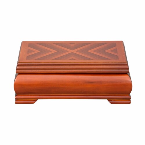 Mele Co Carmen Wooden Jewelry Box In Walnut Finish Kroger