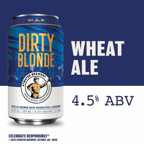 Atwater Dirty Blonde Wheat Beer Cans 12 Pk 12 Fl Oz Kroger