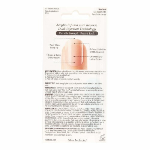 KISS Salon Acrylic Nude French Nails Cashmere 28 Count Ralphs