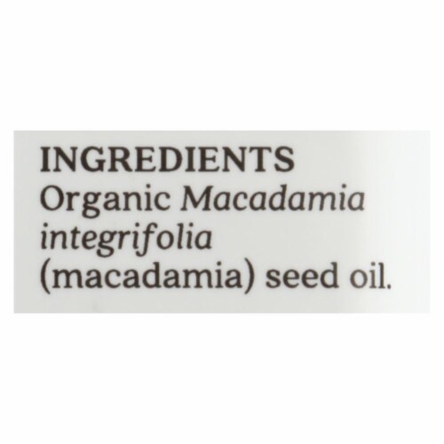 Aura Cacia Macadamia Skin Care Oil Certified Organic 1 Fl Oz 1 Pack