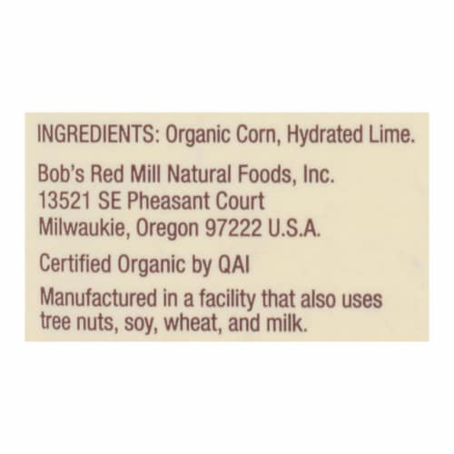 Bob S Red Mill Flour Organic Masa Harina Case Of Oz