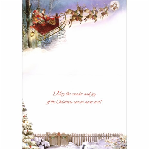 LPG Greetings Here Comes Santa Claus Box Of 18 Patricia Adams