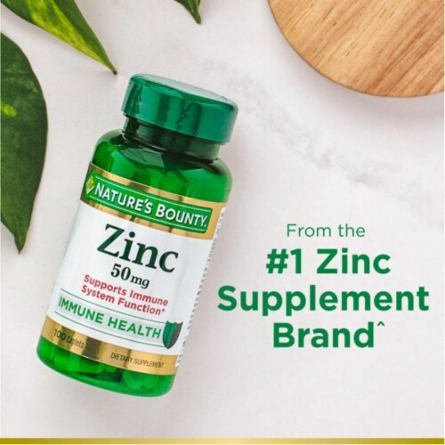 Nature S Bounty Zinc Immune Support Supplement Mg Caplets