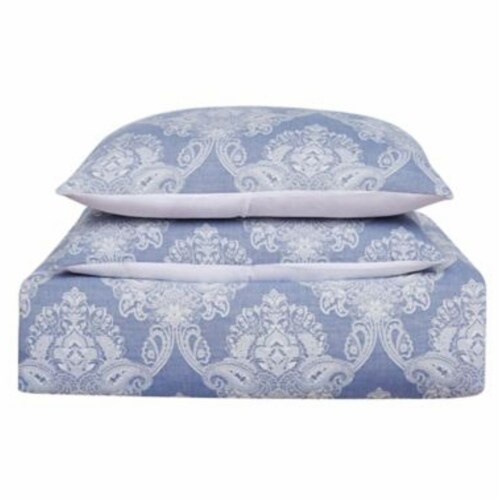 Wamsutta Somerton Piece Full Queen Comforter Set In Blue Full