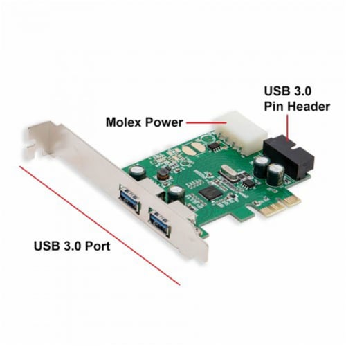 Syba Pci Express Usb X External Port X Header Card With Lpb