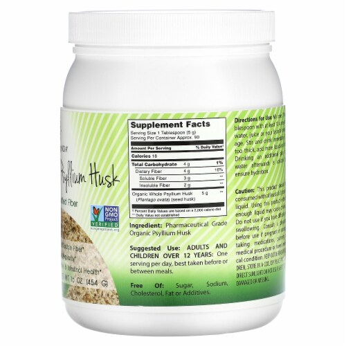 Amazing India Usda Certified Organic Whole Psyllium Husk Powder Non