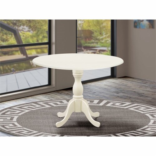 East West Furniture Dublin Wood Dining Table With Pedestal Legs In