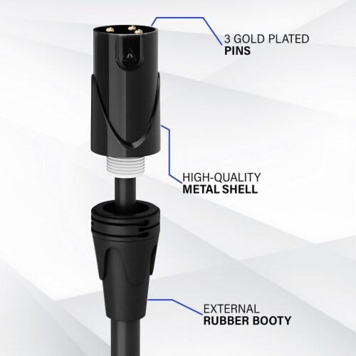 Lyxpro Ft Balanced Xlr Cable Male To Female Pin Xlr Microphone