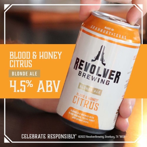 Revolver Blood Honey Citrus Blonde Pale Ale Beer Cans Cans Fl