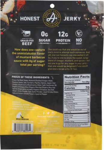 Country Archer Zero Sugar Mustard Bbq Beef Jerky Oz King Soopers