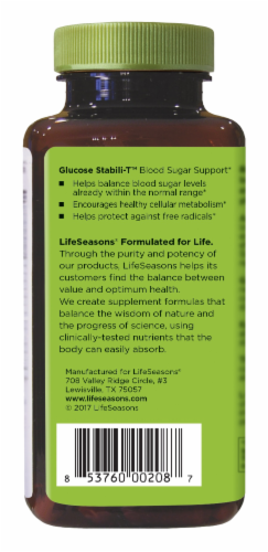 Lifeseasons Glucose Stabili T Vegetarian Capsules Ct Kroger