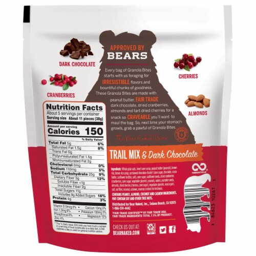 Bear Naked Trail Mix And Dark Chocolate Granola Bites Oz Fred Meyer