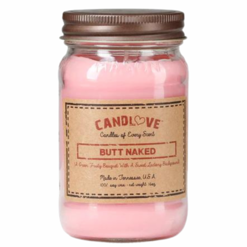 Butt Naked Scented Candle Non Toxic Soy Candle Handmade Oz