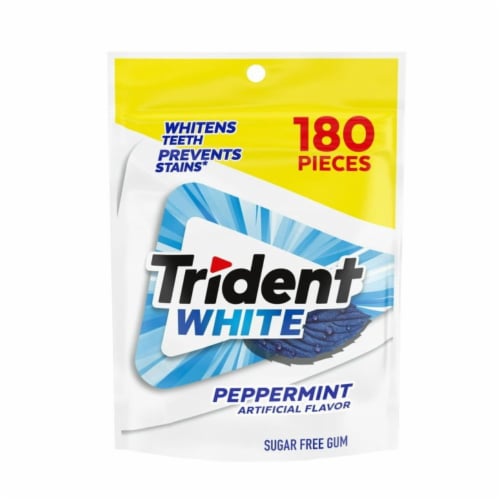 Trident White Sugar Free Spearmint Gum Count Pack Of Count