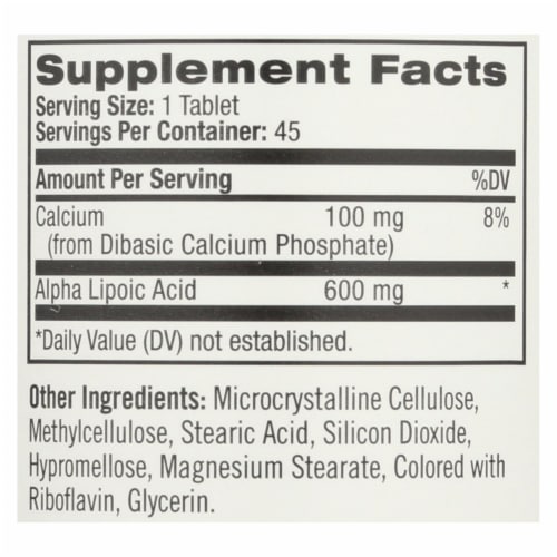 Natrol Alpha Lipoic Acid Time Release 600 Mg 45 Tablets Case Of 1