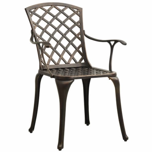 Vidaxl Piece Bistro Set Cast Aluminum Bronze Piece Fred Meyer