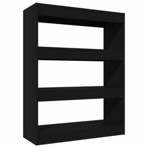 VidaXL Book Cabinet Room Divider Black 31 5 X11 8 X40 6 Engineered Wood