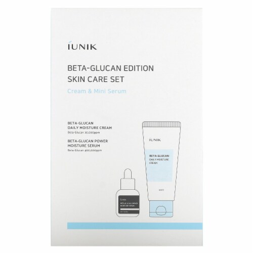 IUNIK Beta Glucan Edition Skin Care Set Cream Mini Serum 2 Piece