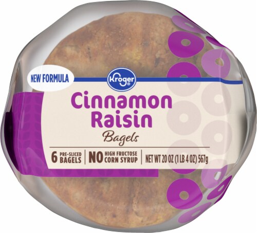 Kroger Cinnamon Raisin Swirl Bagels Ct Oz Kroger