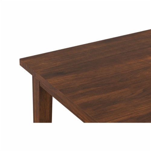 Simpli Home Eastwood Square Dining Table Walnut Solid Wood Kitchen