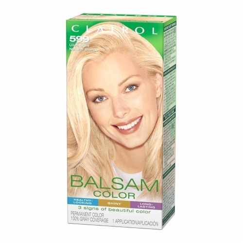 Clairol Balsam Permanent Hair Color 599 Ultra Light Natural Blonde