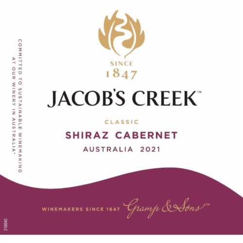 Jacob S Creek Shiraz Cabernet Australia Red Wine 750 Ml Kroger